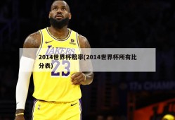 2014世界杯赔率(2014世界杯所有比分表)