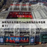 孙悦为什么不能打cba(孙悦为什么不在男篮了)