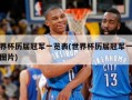 世界杯历届冠军一览表(世界杯历届冠军一览表图片)