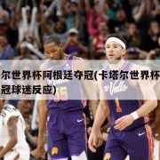 卡塔尔世界杯阿根廷夺冠(卡塔尔世界杯阿根廷夺冠球迷反应)
