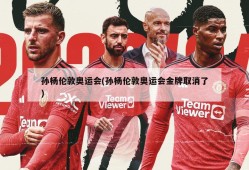 孙杨伦敦奥运会(孙杨伦敦奥运会金牌取消了)