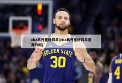 cba再开重磅罚单(cba再开重磅罚单是真的吗)