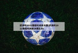 欧洲杯2022赛程时间表决赛(欧洲杯2022赛程时间表决赛比分)