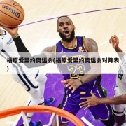 福原爱里约奥运会(福原爱里约奥运会对阵表)