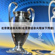 北京奥运会火炬(北京奥运会火炬水下传递)