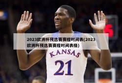 2023欧洲杯预选赛赛程时间表(2023欧洲杯预选赛赛程时间表格)
