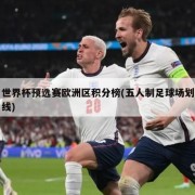 世界杯预选赛欧洲区积分榜(五人制足球场划线)