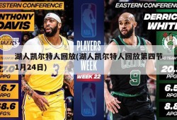 湖人凯尔特人回放(湖人凯尔特人回放第四节1月24日)