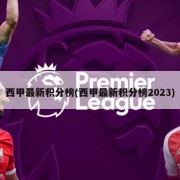 西甲最新积分榜(西甲最新积分榜2023)