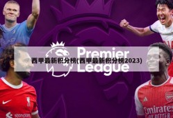 西甲最新积分榜(西甲最新积分榜2023)