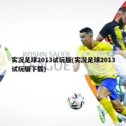 实况足球2013试玩版(实况足球2013试玩版下载)