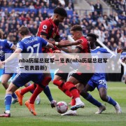 nba历届总冠军一览表(nba历届总冠军一览表最新)