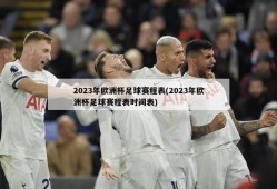 2023年欧洲杯足球赛程表(2023年欧洲杯足球赛程表时间表)