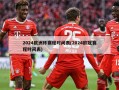 2024欧洲杯赛程时间表(2024欧冠赛程时间表)