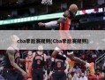cba季后赛规则(Cba季后赛规则)