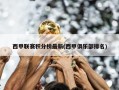 西甲联赛积分榜最新(西甲俱乐部排名)
