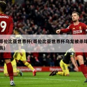 哥伦比亚世界杯(哥伦比亚世界杯乌龙被杀球员)