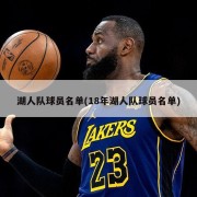 湖人队球员名单(18年湖人队球员名单)