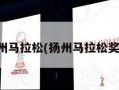 扬州马拉松(扬州马拉松奖金)
