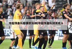 中超预备队联赛积分榜(中超预备队球员收入)