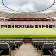 世界杯积分榜2018最新(世界杯各组积分)