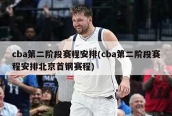 cba第二阶段赛程安排(cba第二阶段赛程安排北京首钢赛程)