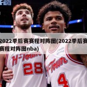 2022季后赛赛程对阵图(2022季后赛赛程对阵图nba)