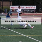 世界杯金靴(世界杯金靴奖历届得主名单)