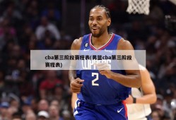 cba第三阶段赛程表(男篮cba第三阶段赛程表)