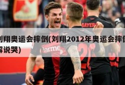 刘翔奥运会摔倒(刘翔2012年奥运会摔倒解说哭)