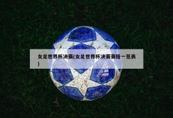 女足世界杯决赛(女足世界杯决赛赛程一览表)
