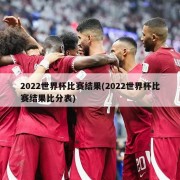 2022世界杯比赛结果(2022世界杯比赛结果比分表)