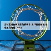 足球直播在线观看免费观看(足球直播在线观看免费观看 下节目)