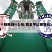 巴西甲级联赛积分榜(巴西甲级联赛积分榜2023)
