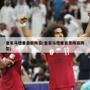 皇家马德里最新阵容(皇家马德里首发阵容阵型)