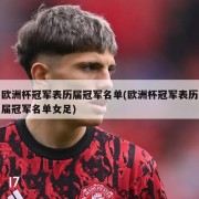 欧洲杯冠军表历届冠军名单(欧洲杯冠军表历届冠军名单女足)