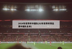 2014年世界杯中国队(82年世界杯预选赛中国队名单)