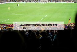 2018世界杯积分表(2018年世界杯积分表)