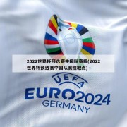 2022世界杯预选赛中国队赛程(2022世界杯预选赛中国队赛程地点)