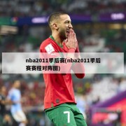 nba2011季后赛(nba2011季后赛赛程对阵图)