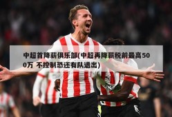 中超首降薪俱乐部(中超再降薪税前最高500万 不控制恐还有队退出)