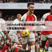 2016nba季后赛对阵图(2016NBA季后赛对阵图)