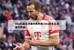 nba历届总决赛对阵列表(nba历年总决赛对阵表)