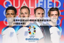 世界杯篮球2019赛程表(世界杯篮球2019赛程表格)