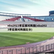nba2023季后赛对阵图(nba2023季后赛对阵图比分)