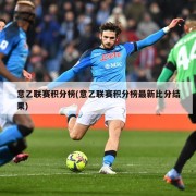 意乙联赛积分榜(意乙联赛积分榜最新比分结果)