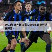 2002年世界杯决赛(2002年世界杯决赛阵容)