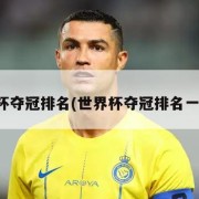 世界杯夺冠排名(世界杯夺冠排名一览表)