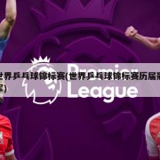 世界乒乓球锦标赛(世界乒乓球锦标赛历届冠军)