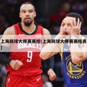 上海网球大师赛赛程(上海网球大师赛赛程表)
